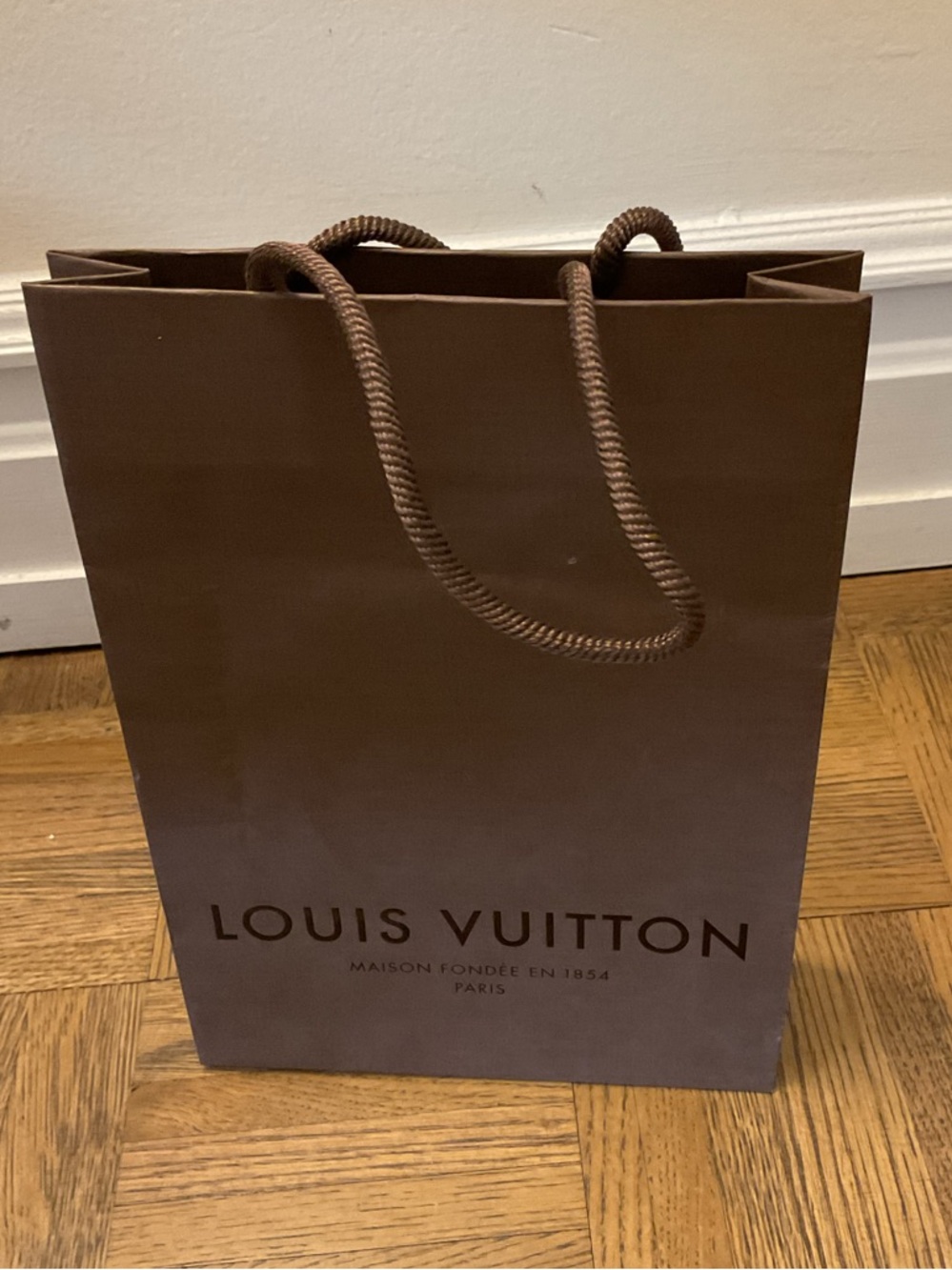 Louis Vuitton Brown Gift Shopping Bag